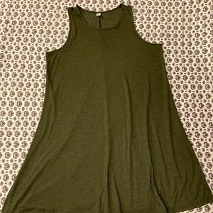 Olive Green Shift Dress